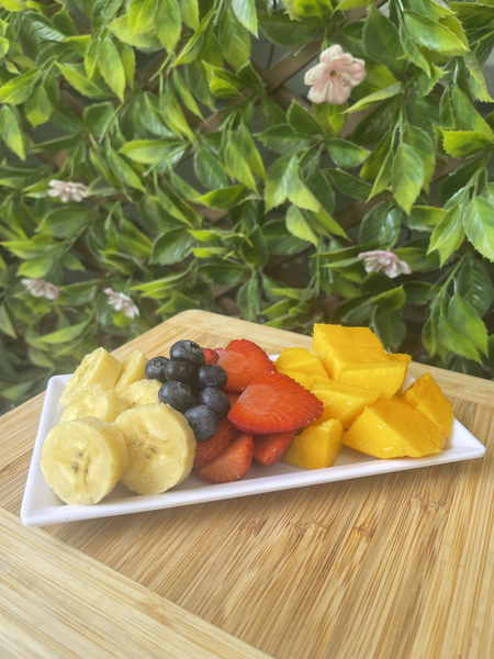 Cereales con Banano, Fresas y Leche