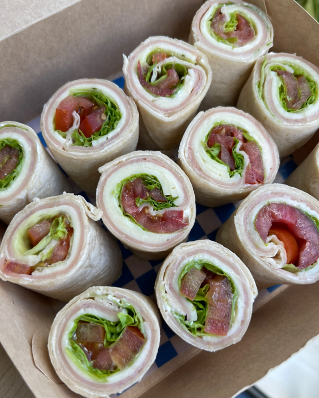 Mini Wraps de Jamón y Queso