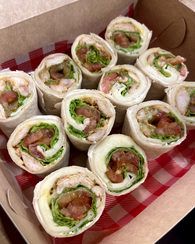 Mini Barbecue Chicken Wraps